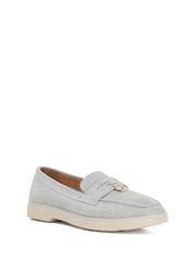 Dune London Grey Grinning Unlined Suede Loafers - Image 2 of 6