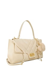 Dune London Cream Regency Large Premium Shoulder Bag - Image 3 of 6