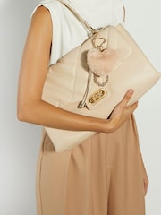 Dune London Cream Regency Large Premium Shoulder Bag - Image 6 of 6