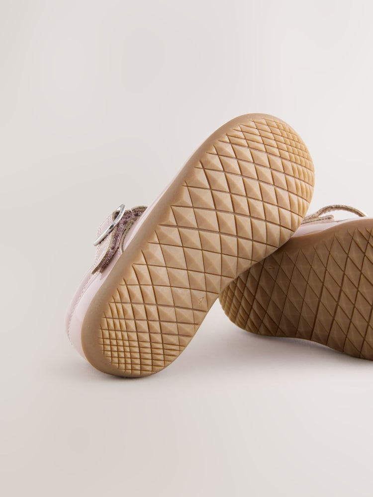Pink Standard Fit (F) First Walker T-Bar Touch Fastening Shoes - Image 5 of 5