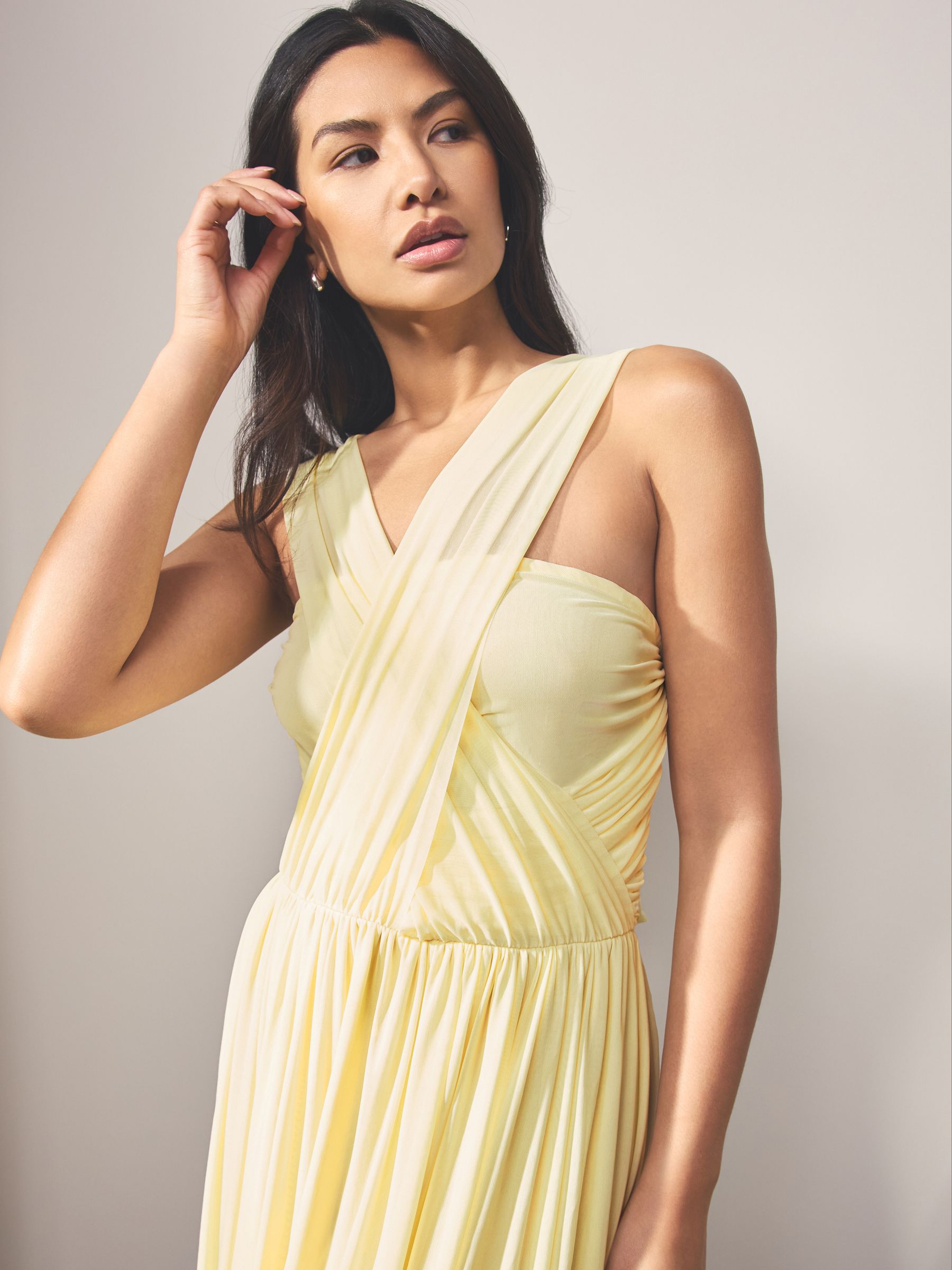 Cumpără Galben pastel - Mesh Multiway Wedding Guest Bridesmaid