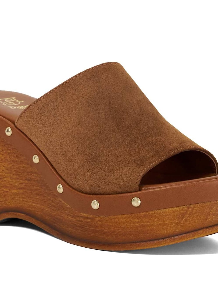 Marrón - Dune London Kule Studded Wedge Mule Sandals - Imagen 6 de 6 Marrón - Dune London Kule Studded Wedge Mule Sandals - Imagen 6 de 6