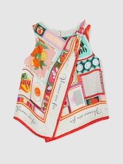 Reiss Multi Tia SmileyWorld | Reiss Motif-Print Top - Image 2 of 4