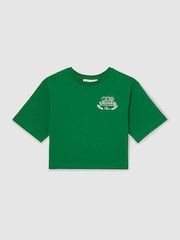 Reiss Green 9-13 yrs SmileyWorld | Reiss Oversized T-Shirt - Image 2 of 5
