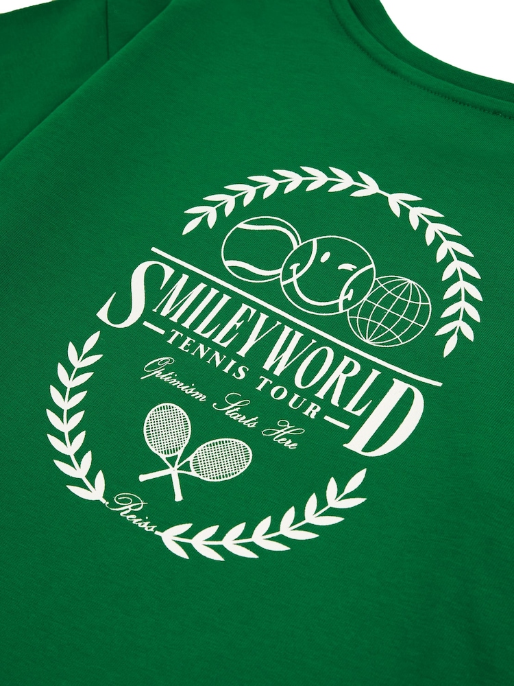 Reiss Green 9-13 yrs SmileyWorld | Reiss Oversized T-Shirt - Image 5 of 5
