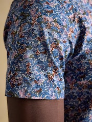 Navy Floral - Joules Short Sleeve Classic Fit Shirt - Larawan 10 ng 11