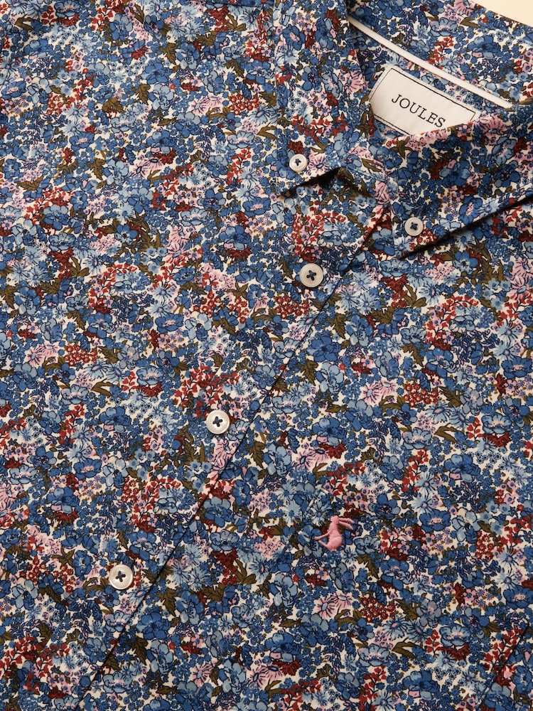 Joules Floral Multi Short Sleeve Classic Fit Shirt - Image 2 of 9