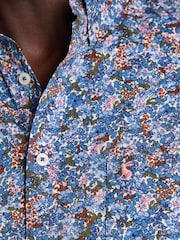 Joules Floral Multi Short Sleeve Classic Fit Shirt - Image 6 of 9