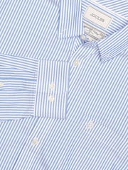 Joules Blue Striped Classic Fit Oxford Shirt - Image 2 of 10