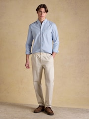 Joules Blue Striped Classic Fit Oxford Shirt - Image 4 of 10