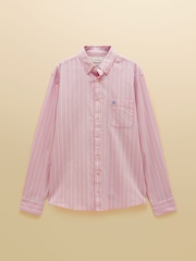 Joules Oxford Pink Stripe Long Sleeve Classic Fit Cotton Shirt - Image 13 of 13