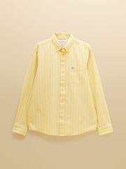Joules Yellow Striped Classic Fit Oxford Shirt - Image 11 of 11