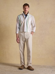 Joules Oxford Multi Stripe Long Sleeve Classic Fit Cotton Shirt - Image 5 of 10