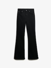Superdry Black High Rise Flare Jeans - Image 6 of 6