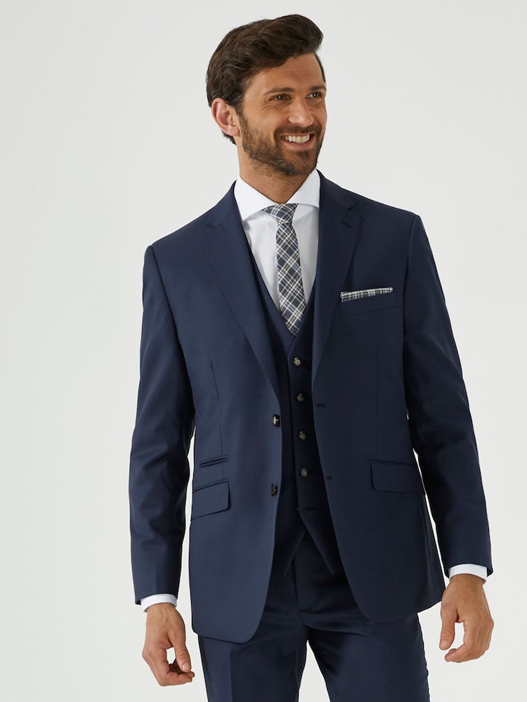 Skopes Blue Tailored Fit Wool Blend Joss Suit Jacket - Image 1 of 6
