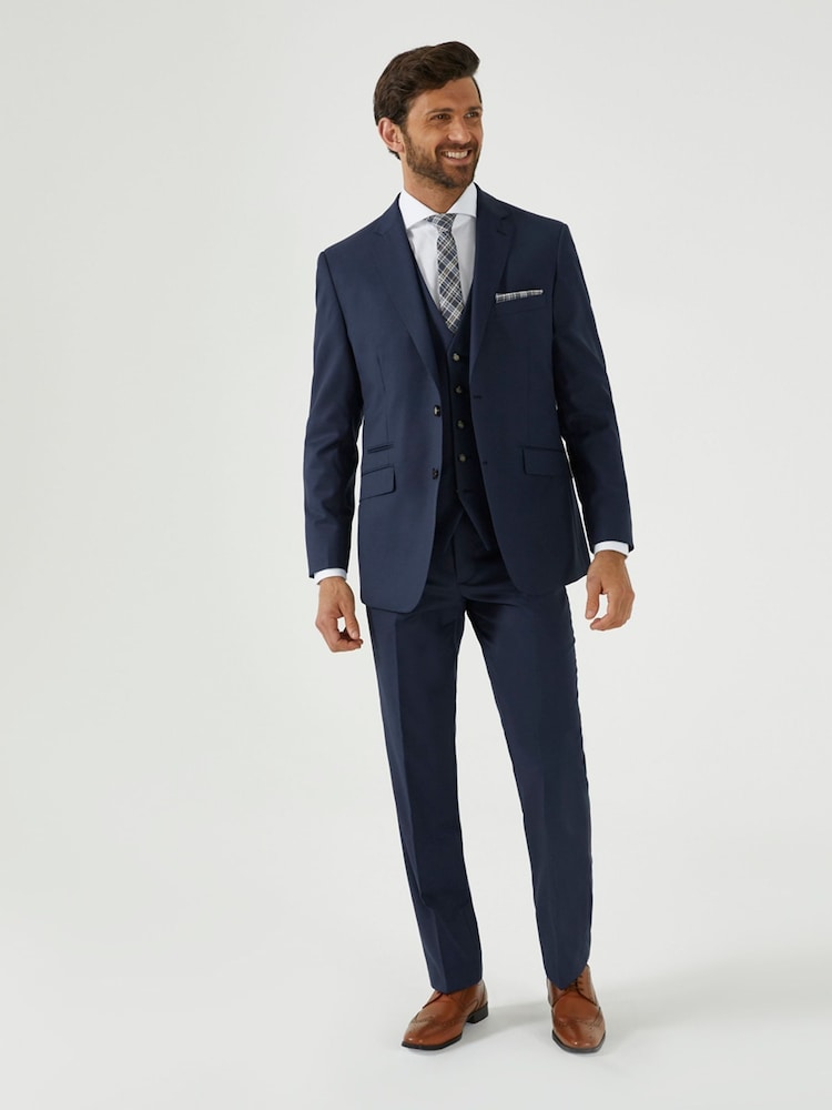 Skopes Blue Tailored Fit Wool Blend Joss Suit Jacket - Image 2 of 6