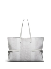 Radley Fleet Street Faux Lizard Large Open Top Shoulder White Bag - Image 2 of 5