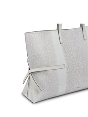 Radley Fleet Street Faux Lizard Large Open Top Shoulder White Bag - Image 4 of 5