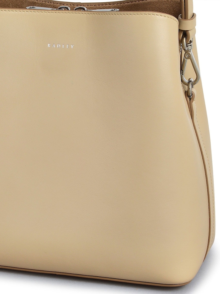 Radley Medium Dukes Place Compartment Nude Cross-Body Bag - Image 6 of 6