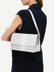 Radley Leather Lane Medium Faux Lizard Print Flapover Shoulder Bag - Image 2 of 6