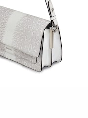 Radley Leather Lane Medium Faux Lizard Print Flapover Shoulder Bag - Image 6 of 6