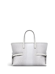 Radley Fleet Street Small Faux Lizard Print Open Top White Cross-Body Bag - Image 2 of 5