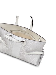 Radley Fleet Street Small Faux Lizard Print Open Top White Cross-Body Bag - Image 4 of 5