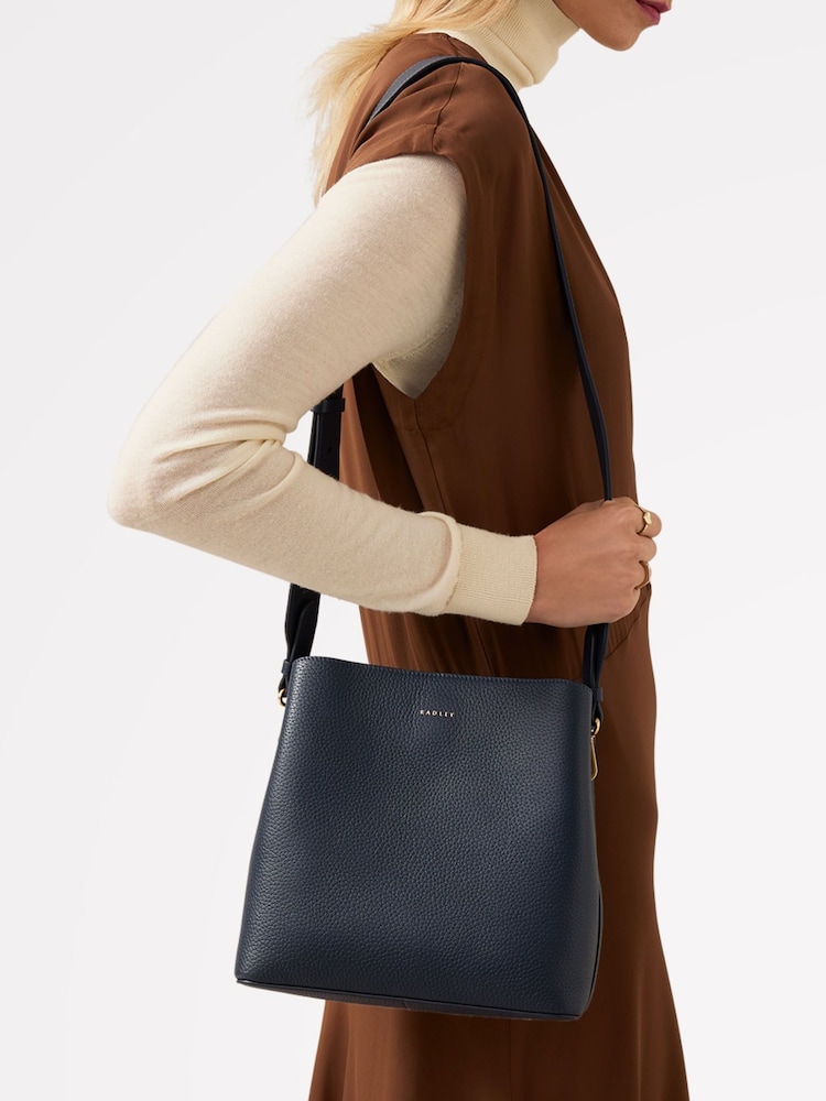 Radley Medium Blue Dukes Place Compartment Cross-Body Bag - Image 5 of 5