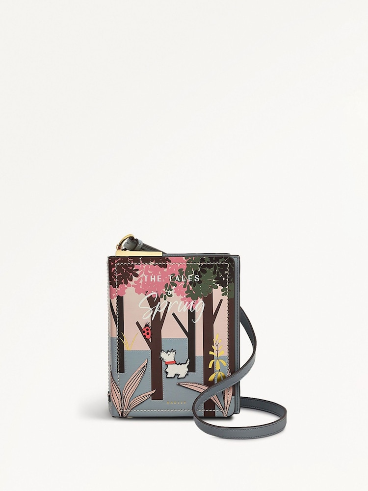 Radley Small Green The Tales Of Spring Flapover Cross-Body Bag - Image 1 of 4
