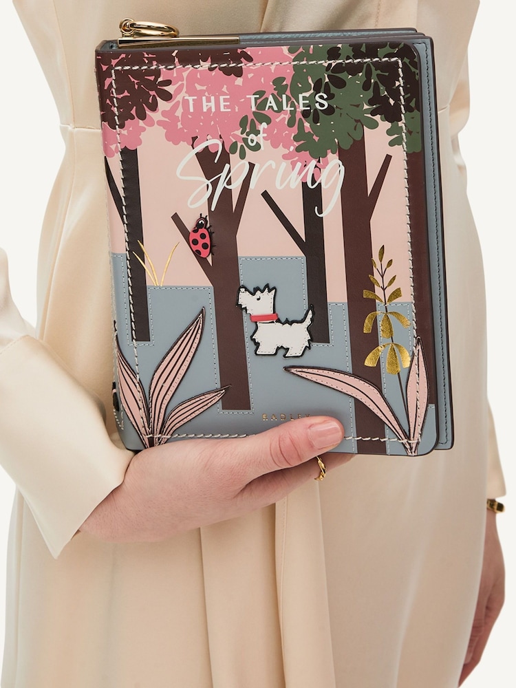 Radley Small Green The Tales Of Spring Flapover Cross-Body Bag - Image 4 of 4