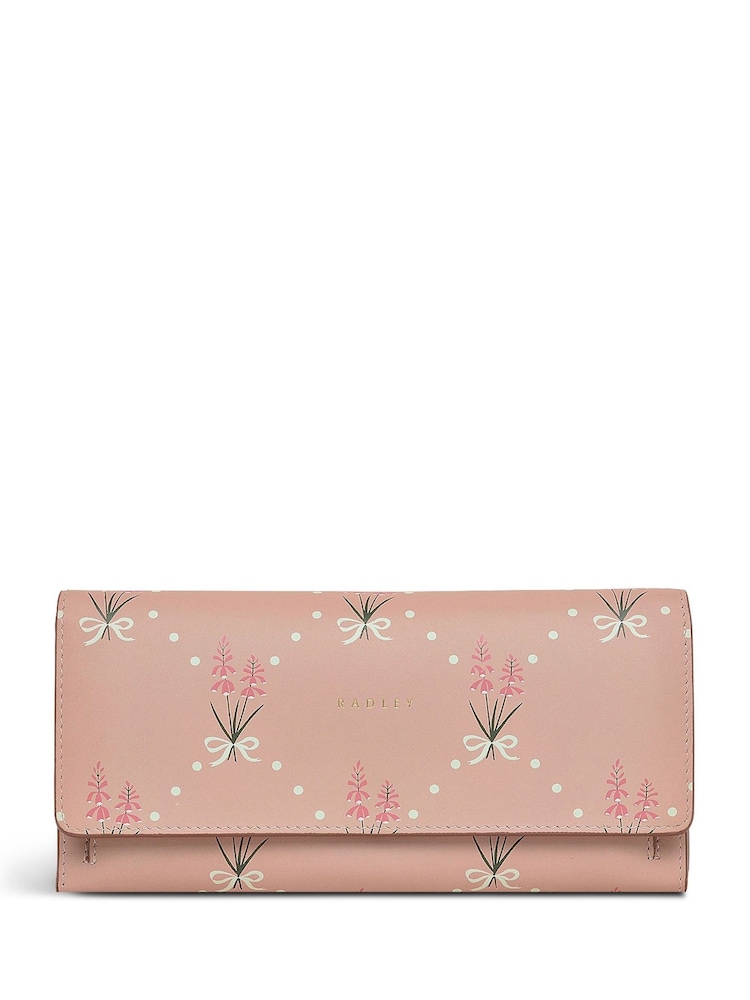 Radley Large Pink Hollyhock Flapover Matinee Wallet - Image 1 of 3