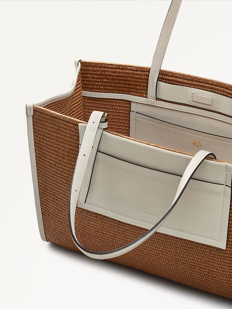 Radley Large The Burlington Raffia Open Top  Tote Bag - Image 6 of 6