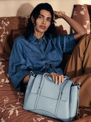 Radley Medium The Chancery Faux Croc Effect Flapover Grab Bag - Image 2 of 8