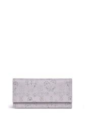 Radley Large Purple Wild Flower Print Flapover Purse - Image 1 of 4