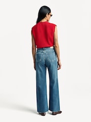 Paige Anessa Raw Hem Wide Leg Jeans - Image 2 of 6