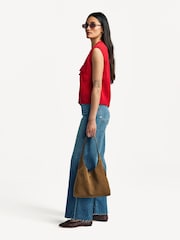 Paige Anessa Raw Hem Wide Leg Jeans - Image 3 of 6