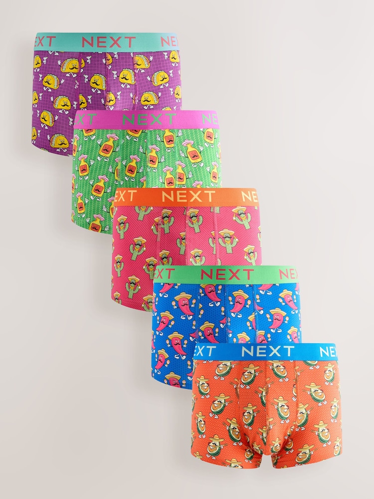Bright Food Print - Pacote 5 - Boxers hipster 5 Pacote - Imagem 1 de 9