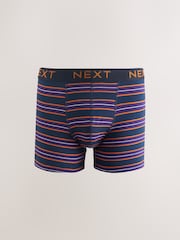 Navy Colour Stripe 5 Pack Trunk Boxers - Image 3 of 9