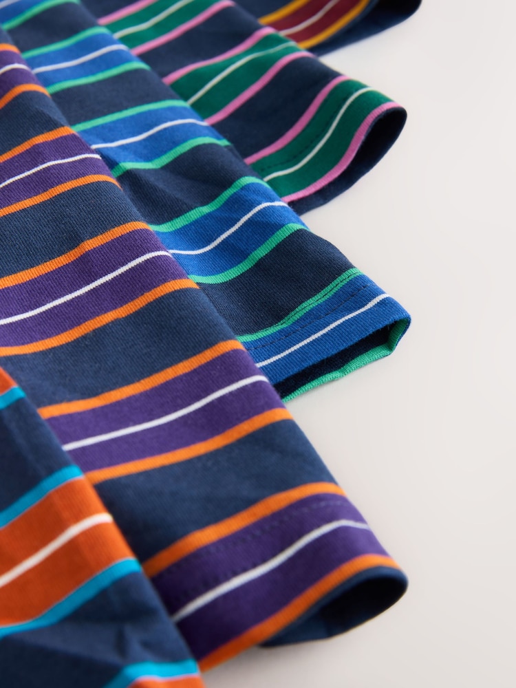 Navy Colour Stripe 5 Pack Trunk Boxers - Image 9 of 9 Navy Colour Stripe 5 Pack Trunk Boxers - Image 9 of 9