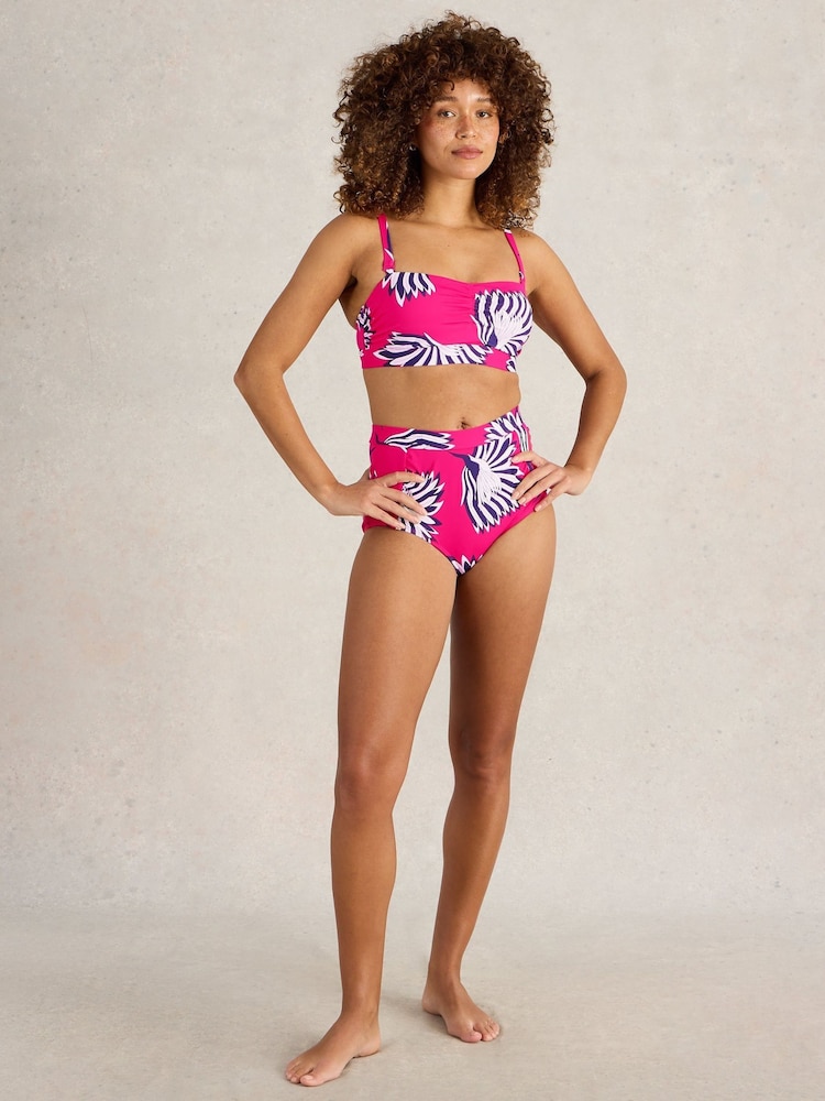 White Stuff Pink Suki Bikini Top - Image 1 of 6