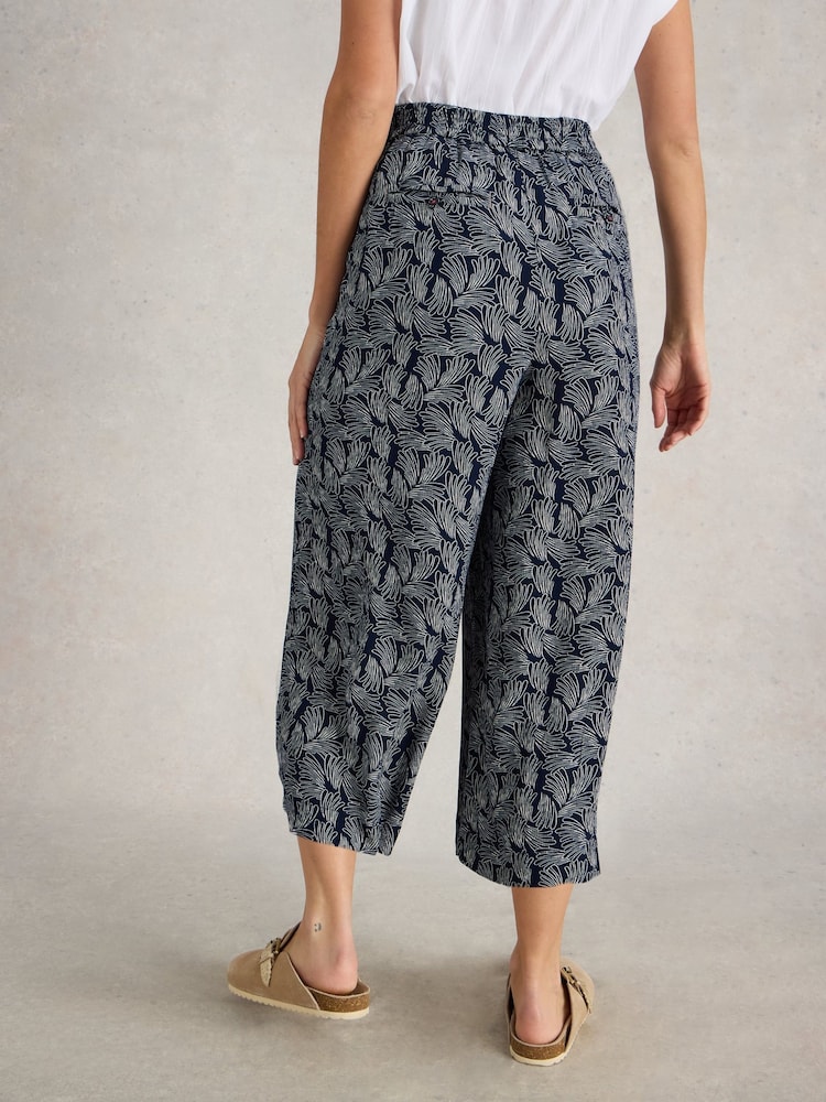 White Stuff Blue Lisette Crinkle Culottes - Image 2 of 6