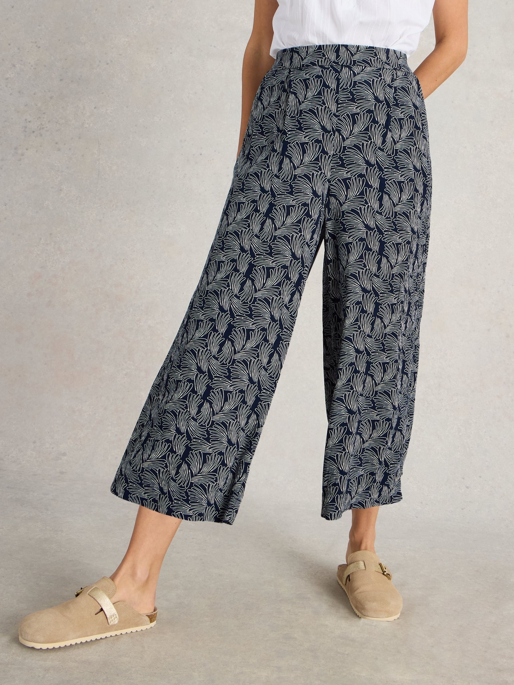 Buy White Stuff Blue Lisette Crinkle Culottes from Next USA