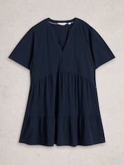 White Stuff Blue Maria Mix Cotton Tunic - Image 5 of 6
