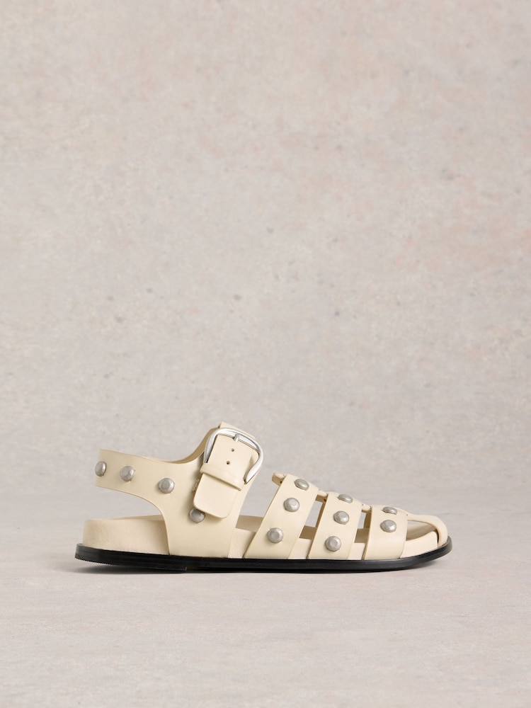 White Stuff White Helena Studded Fisherman Sandals - Image 2 of 5