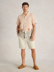 White Stuff Natural Hayle Cactus 100% Cotton Printed Shirt - Image 2 of 7
