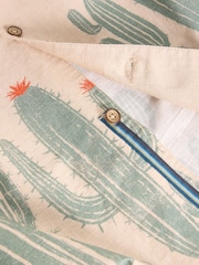 White Stuff Natural Hayle Cactus 100% Cotton Printed Shirt - Image 7 of 7
