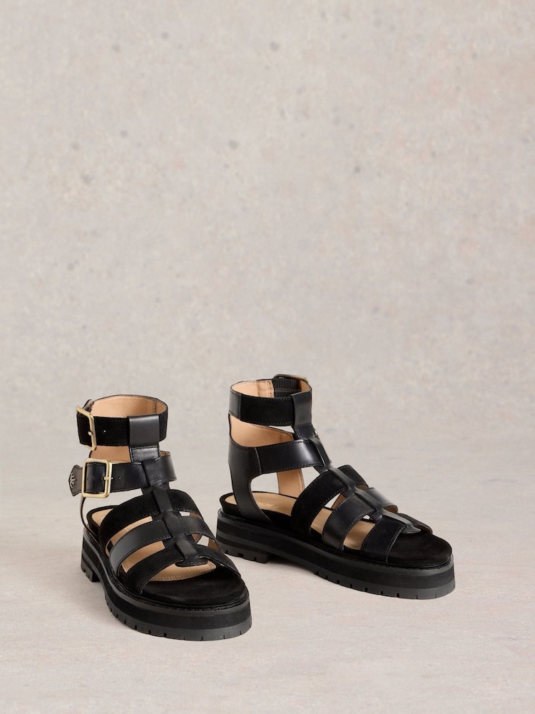 White Stuff Black Alexa Gladiator Sandals - Image 1 of 4