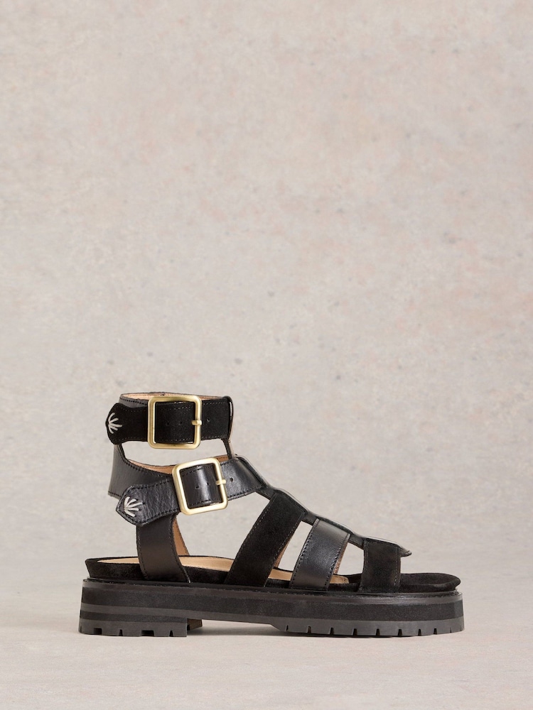 White Stuff Black Alexa Gladiator Sandals - Image 2 of 4