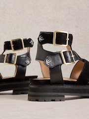White Stuff Black Alexa Gladiator Sandals - Image 4 of 4