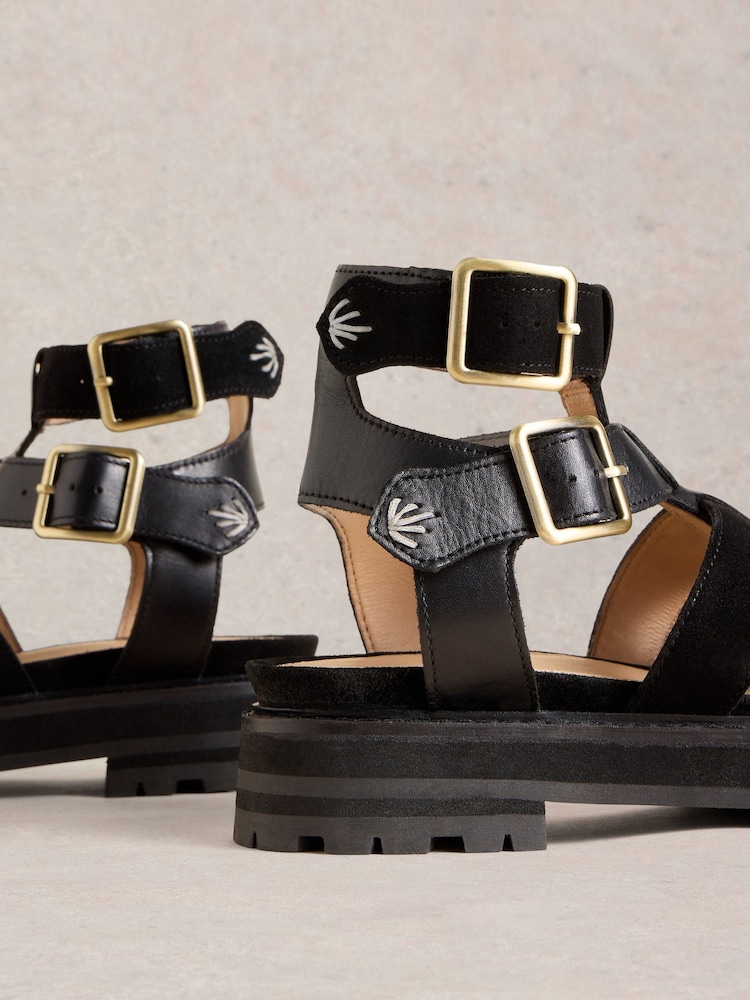 White Stuff Black Alexa Gladiator Sandals - Image 4 of 4